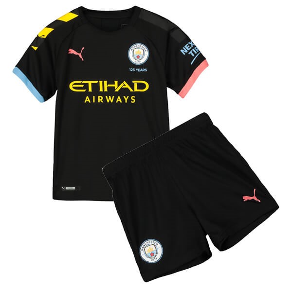 Camiseta Manchester City Segunda equipación Niño 2019-2020 Negro